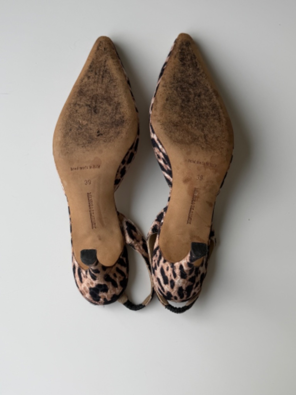 Vintage Manolo Blahnik Leopard Jacquard Carolyne Slingback, IT 39, US 8–8,5 - Picture 11 of 14